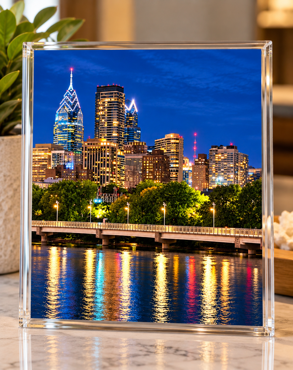Philadelphia after dark city of lights